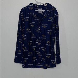 NFL Ravens Youth Blue Pajama Top